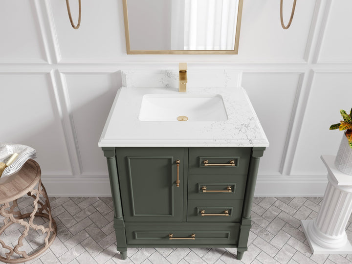 Aberdeen 30 in. W x 22 in. D Single Sink Bathroom Vanity - photo 23