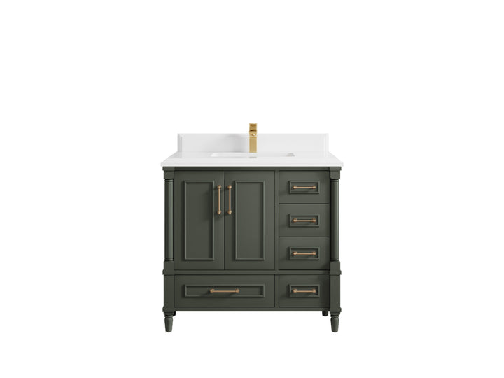 Aberdeen 36 in. W x 22 in. D Center Sink Bathroom Vanity - photo 26