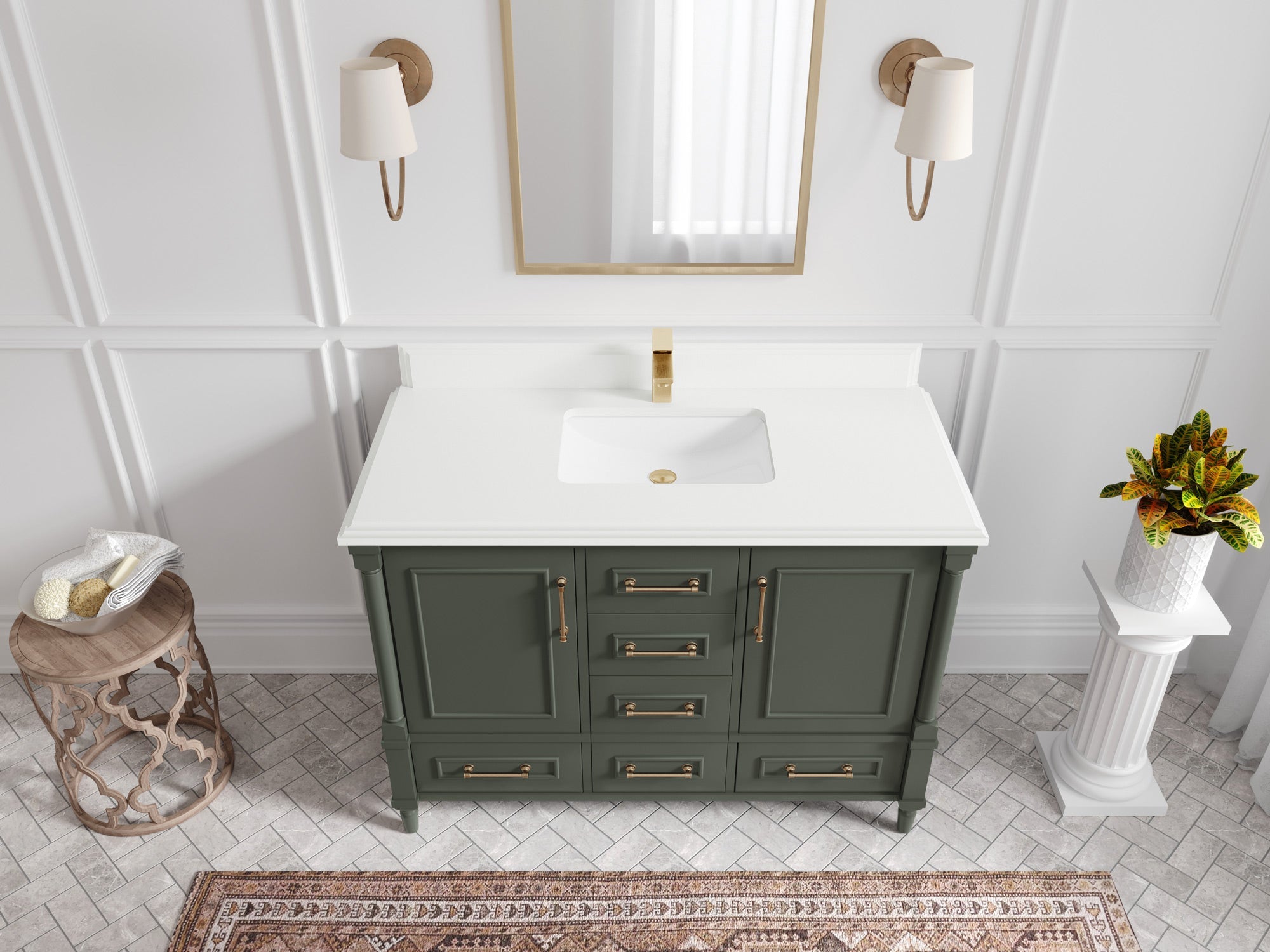Aberdeen 48 in. W x 22 in. D Single Sink Bathroom Vanity