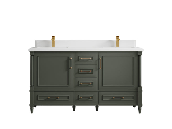 Aberdeen 60 in. W x 22 in. D Double Sink Bathroom Vanity - photo 24