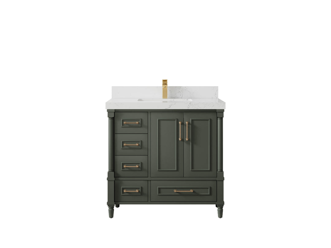 Aberdeen 36 in. W x 22 in. D Center Sink Bathroom vanity