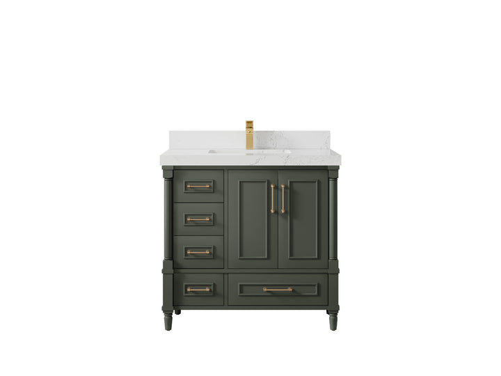 Aberdeen 36 in. W x 22 in. D Center Sink Bathroom vanity - photo 28