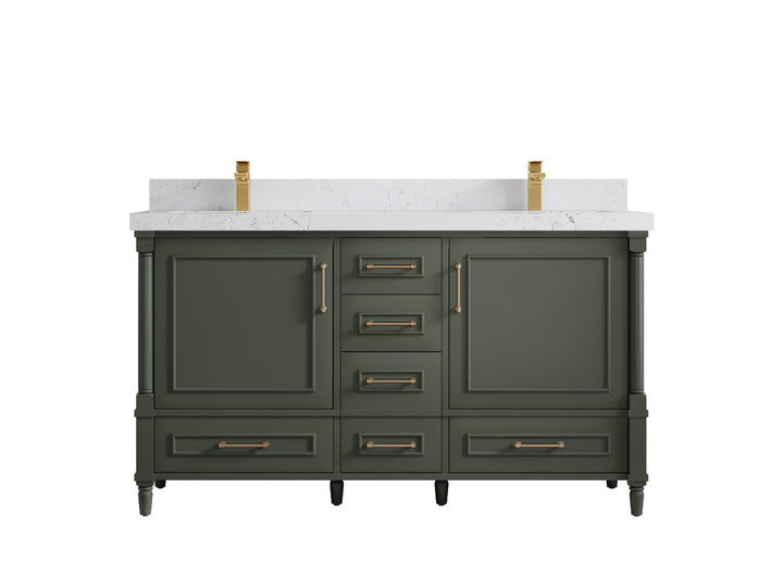 Aberdeen 60 in. W x 22 in. D Double Sink Bathroom Vanity - photo 26