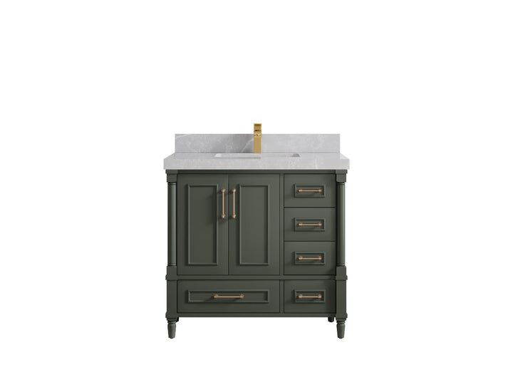 Aberdeen 36 in. W x 22 in. D Center Sink Bathroom Vanity - photo 30