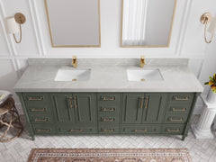 Aberdeen 84 in. W x 22 in. D Double Sink Bathroom Vanity - photo 30