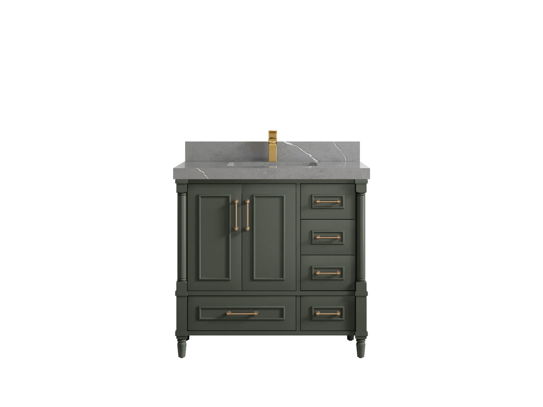 Aberdeen 36 in. W x 22 in. D Center Sink Bathroom Vanity