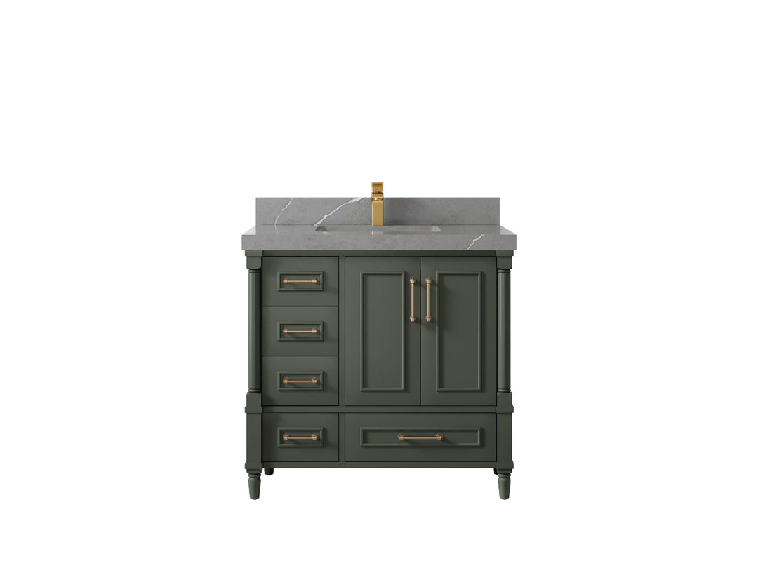 Aberdeen 36 in. W x 22 in. D Center Sink Bathroom vanity