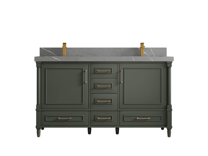 Aberdeen 60 in. W x 22 in. D Double Sink Bathroom Vanity - photo 32