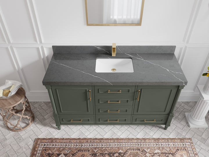 Aberdeen 60 in. W x 22 in. D Single Sink Bathroom Vanity - photo 26