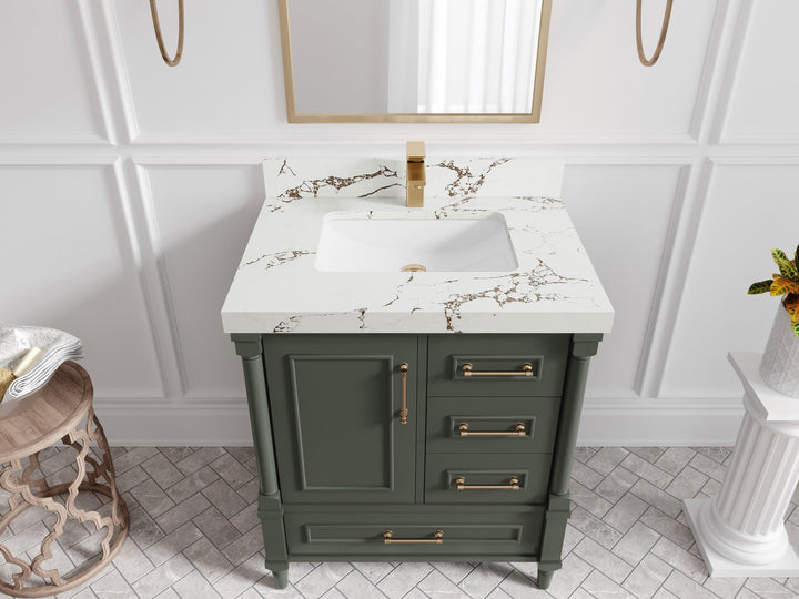 Aberdeen 30 in. W x 22 in. D Single Sink Bathroom Vanity - photo 33