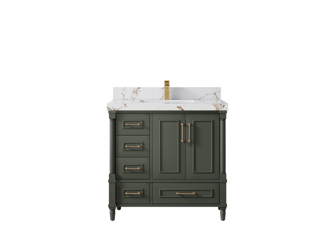 Aberdeen 36 in. W x 22 in. D Center Sink Bathroom vanity