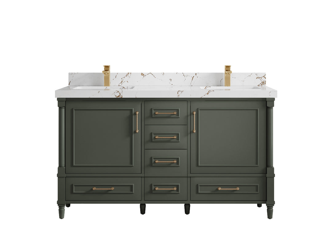 Aberdeen 60 in. W x 22 in. D Double Sink Bathroom Vanity