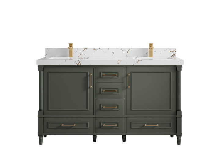 Aberdeen 60 in. W x 22 in. D Double Sink Bathroom Vanity - photo 36