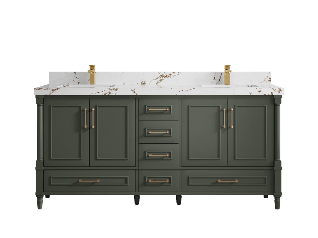 Aberdeen 72 in. W x 22 in. D Double Sink Bathroom Vanity