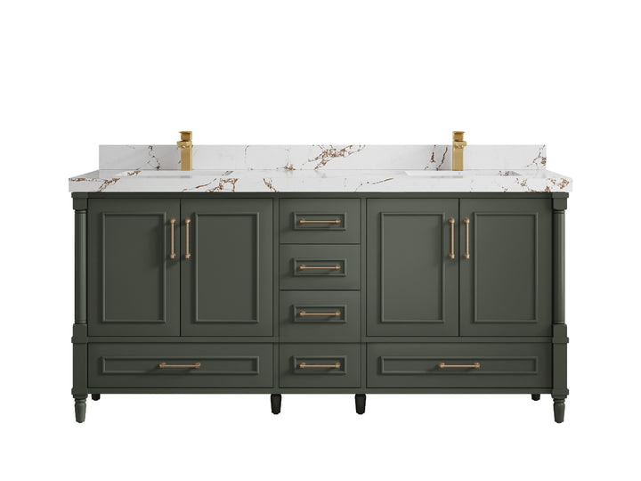 Aberdeen 72 in. W x 22 in. D Double Sink Bathroom Vanity - photo 32