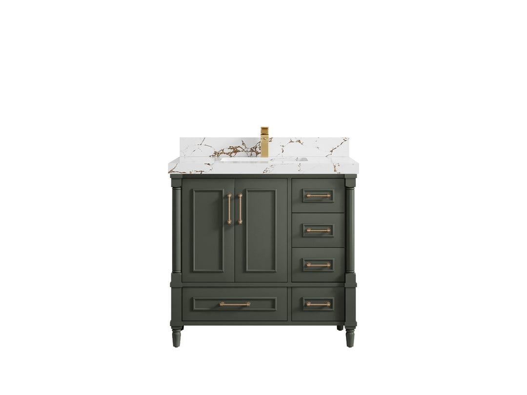 Aberdeen 36 in. W x 22 in. D Center Sink Bathroom Vanity