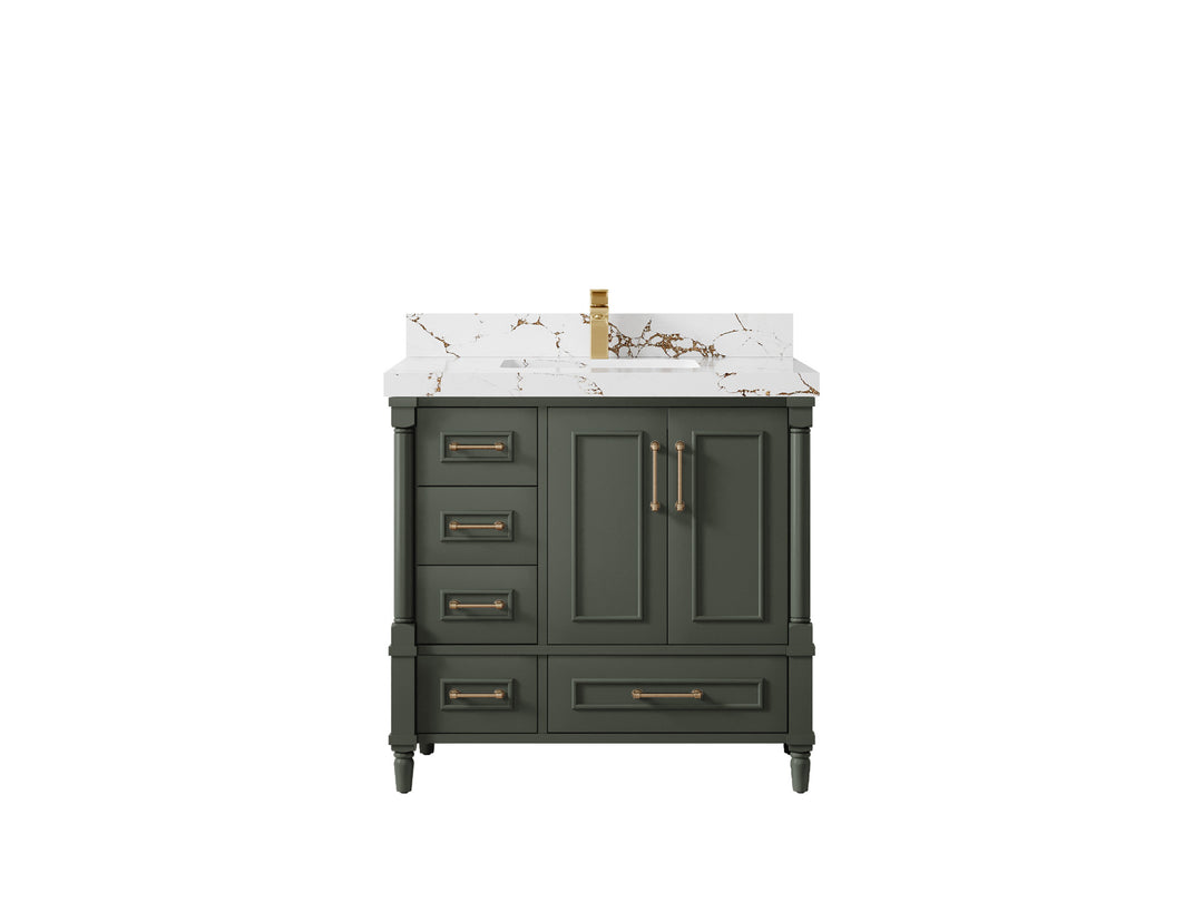 Aberdeen 36 in. W x 22 in. D Center Sink Bathroom vanity