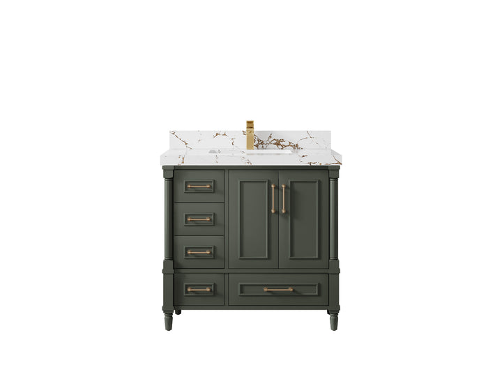 Aberdeen 36 in. W x 22 in. D Center Sink Bathroom vanity - photo 36
