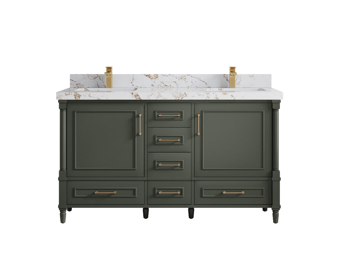 Aberdeen 60 in. W x 22 in. D Double Sink Bathroom Vanity