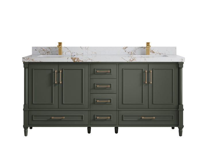 Aberdeen 72 in. W x 22 in. D Double Sink Bathroom Vanity - photo 34