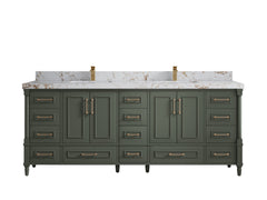 Aberdeen 84 in. W x 22 in. D Double Sink Bathroom Vanity - photo 37