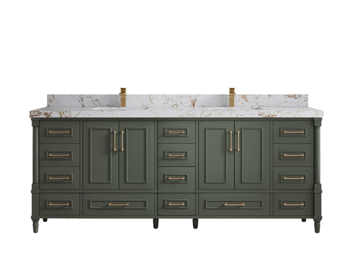 Aberdeen 84 in. W x 22 in. D Double Sink Bathroom Vanity - photo 37