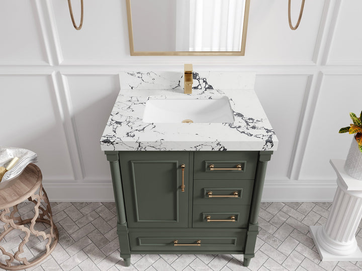 Aberdeen 30 in. W x 22 in. D Single Sink Bathroom Vanity - photo 35