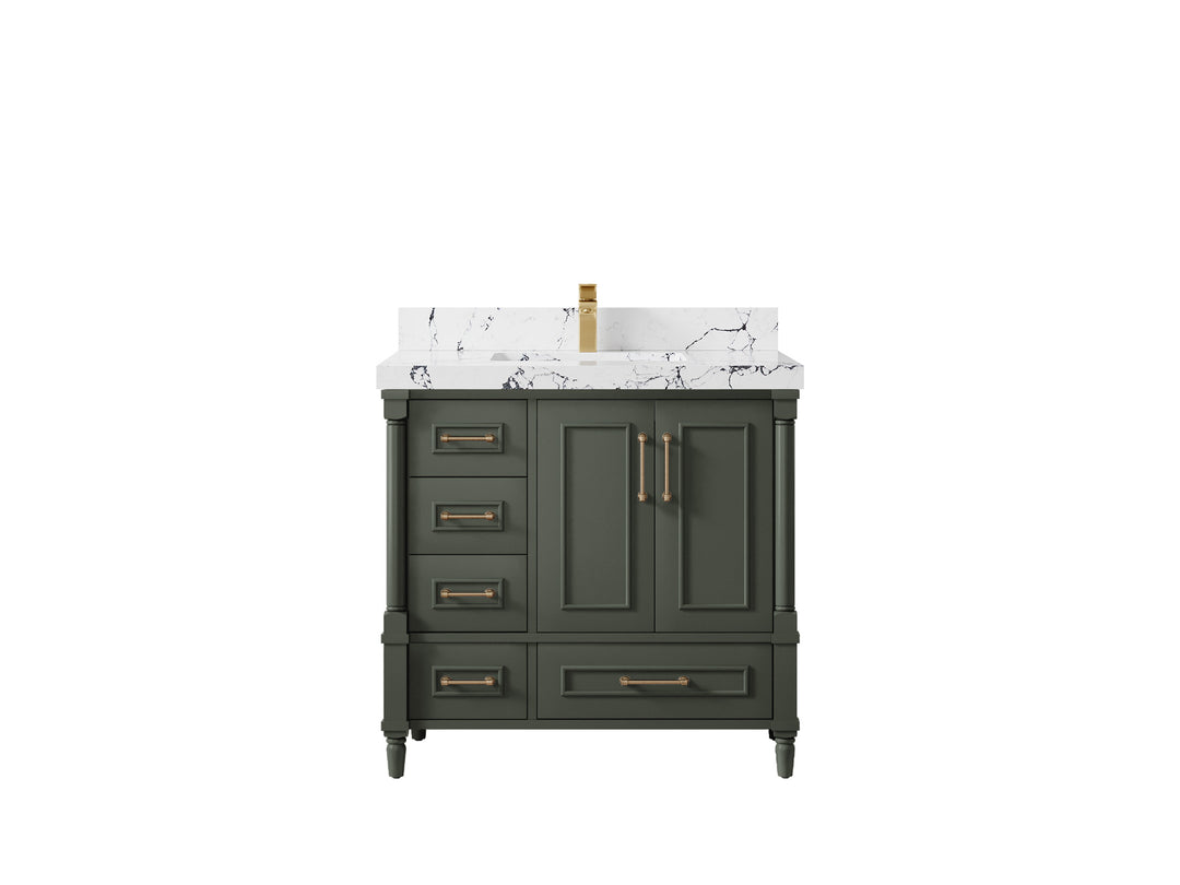 Aberdeen 36 in. W x 22 in. D Center Sink Bathroom vanity