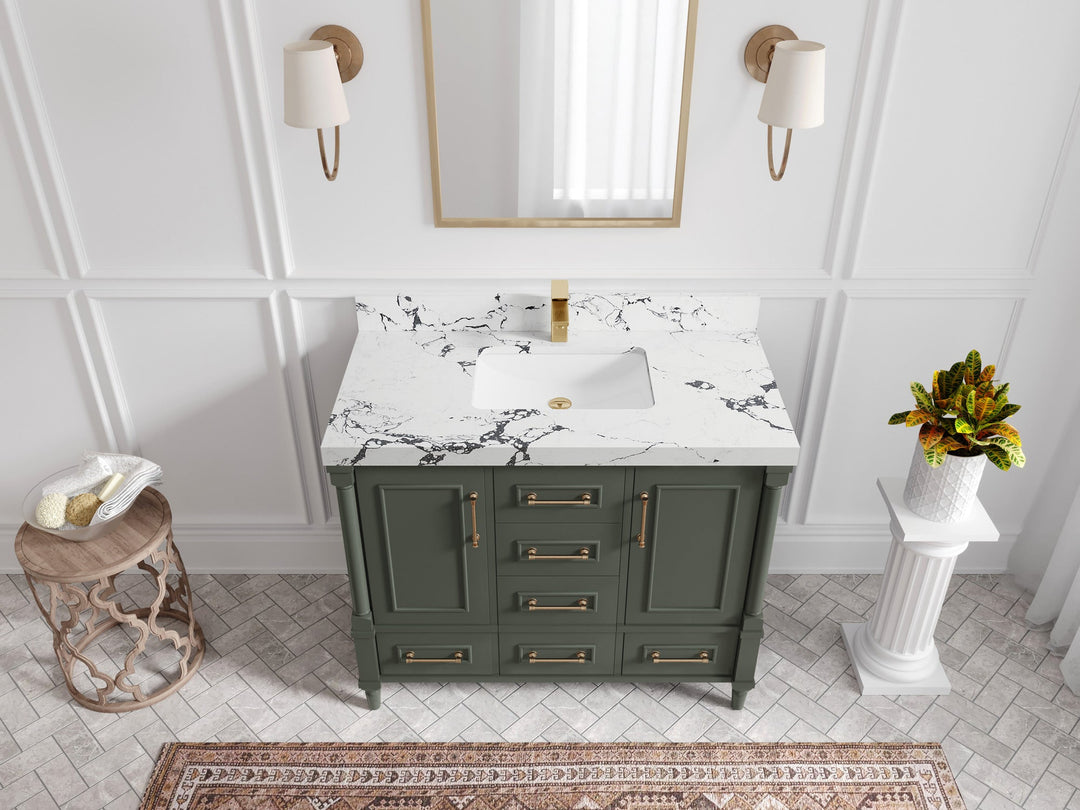Aberdeen 42 in. W x 22 in. D Single Sink Bathroom Vanity