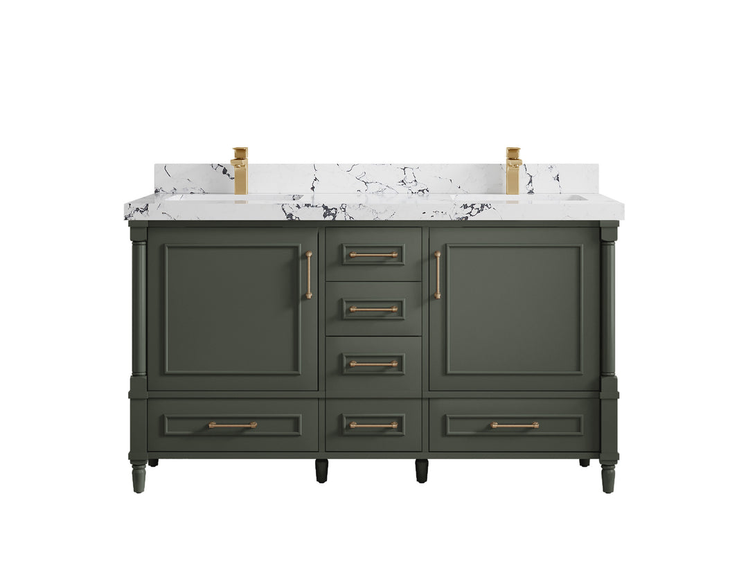 Aberdeen 60 in. W x 22 in. D Double Sink Bathroom Vanity