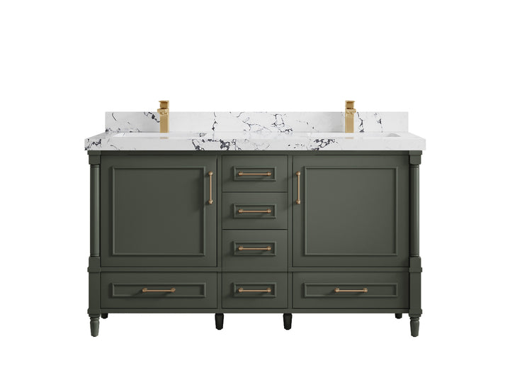 Aberdeen 60 in. W x 22 in. D Double Sink Bathroom Vanity - photo 38
