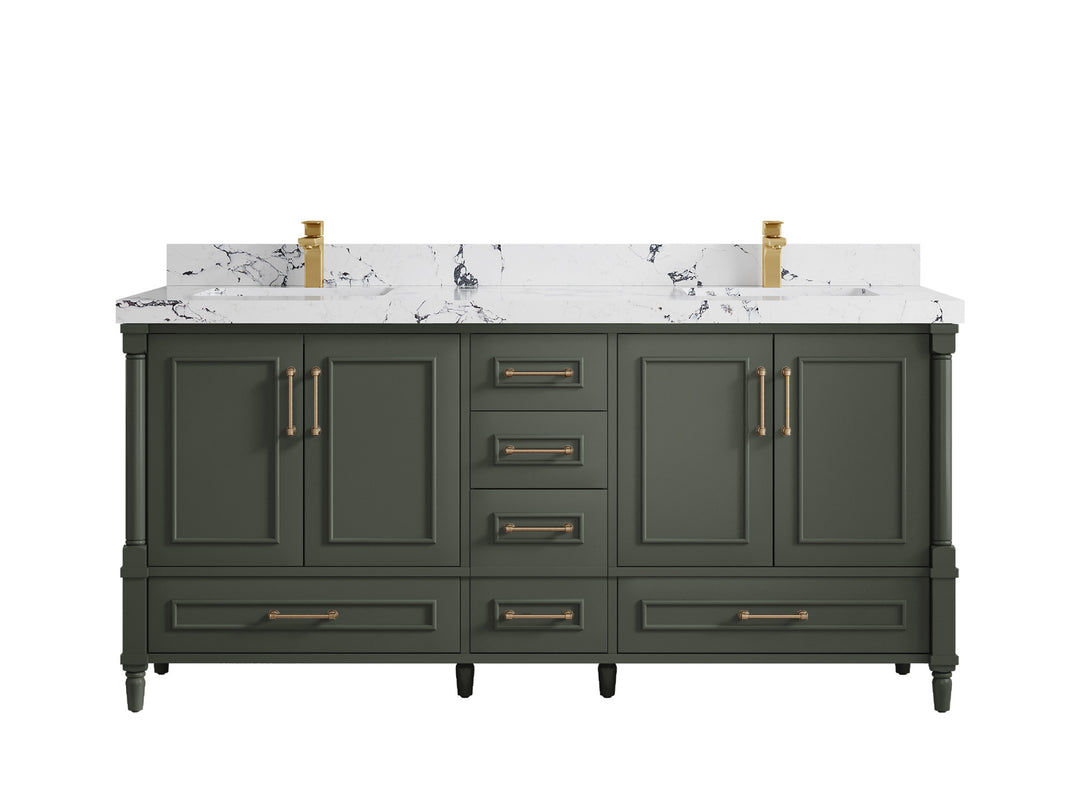 Aberdeen 72 in. W x 22 in. D Double Sink Bathroom Vanity