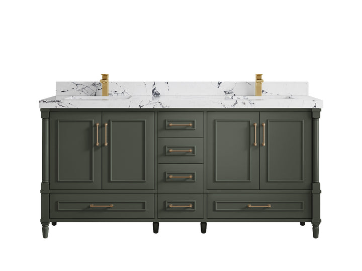 Aberdeen 72 in. W x 22 in. D Double Sink Bathroom Vanity - photo 36