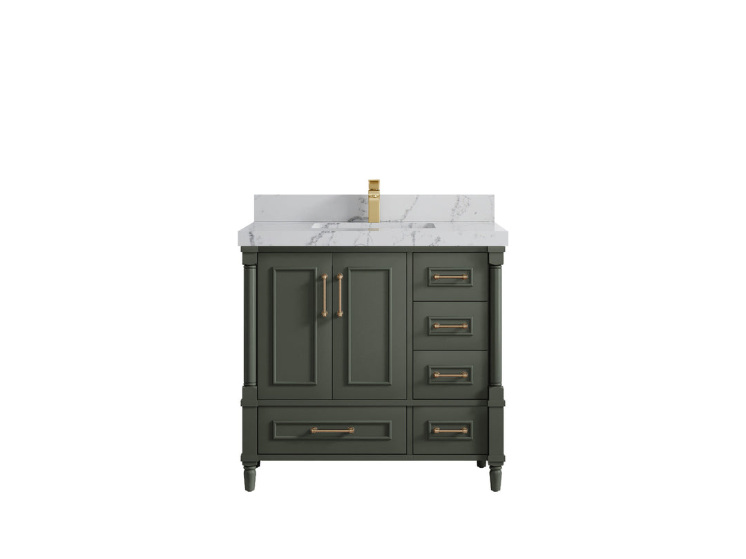 Aberdeen 36 in. W x 22 in. D Center Sink Bathroom Vanity
