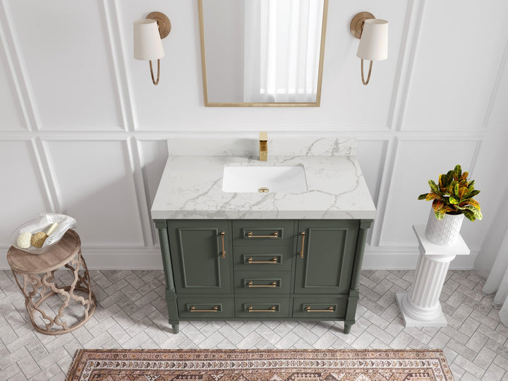 Aberdeen 42 in. W x 22 in. D Single Sink Bathroom Vanity - photo 40