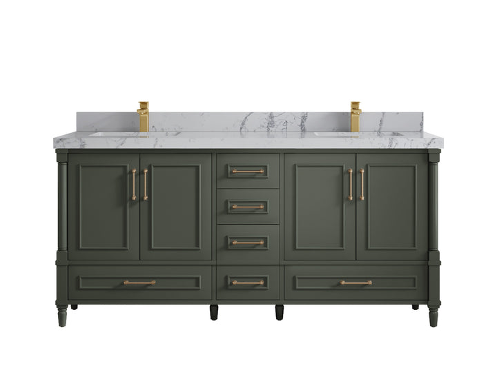 Aberdeen 72 in. W x 22 in. D Double Sink Bathroom Vanity - photo 38