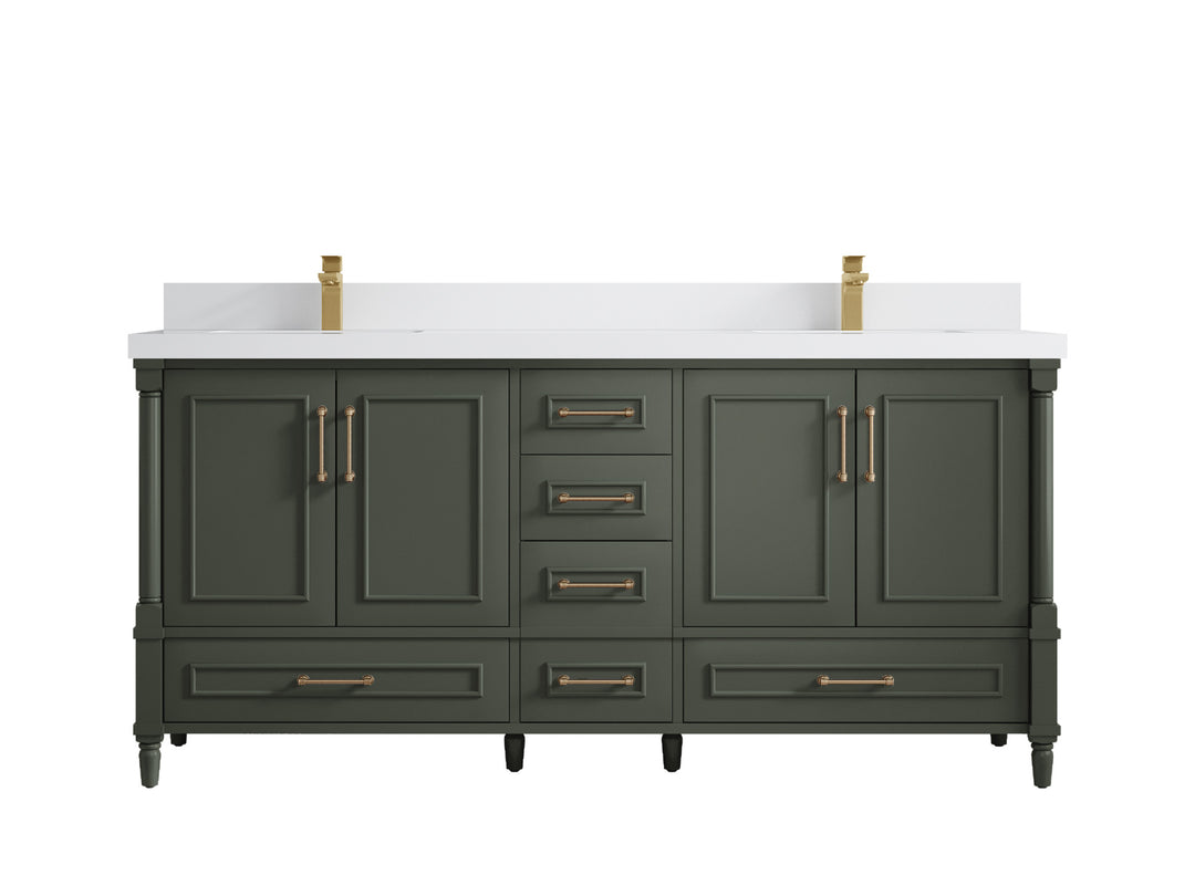 Aberdeen 72 in. W x 22 in. D Double Sink Bathroom Vanity
