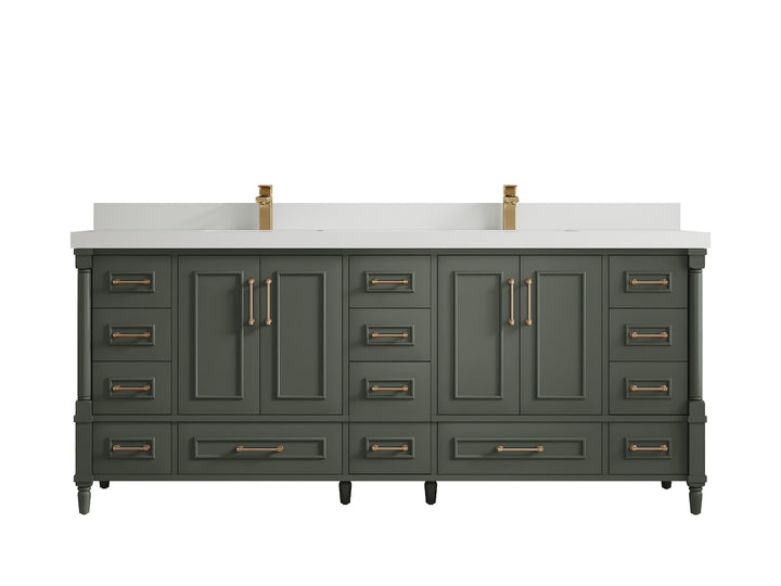 Aberdeen 80 in. W x 22 in. D Double Sink Bathroom Vanity - photo 25