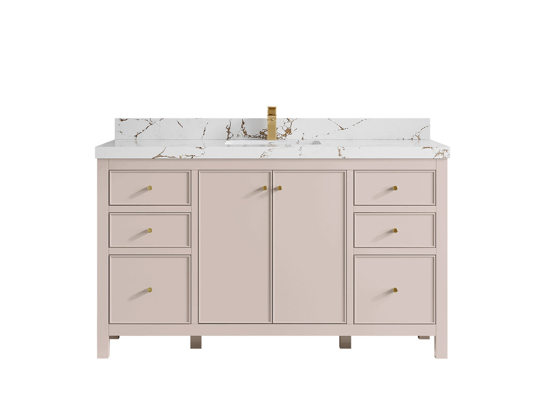 Chicago 60 in. W x 22 in. D Single Sink Bathroom Vanity