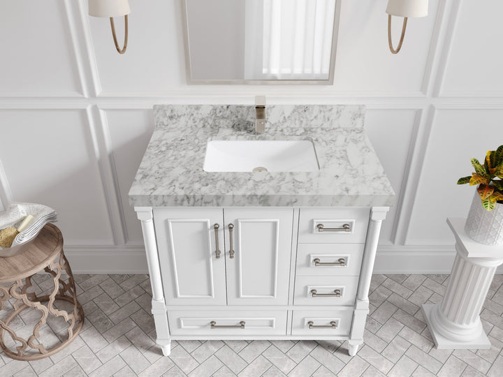 Aberdeen 36 in. W x 22 in. D Center Sink Bathroom Vanity - photo 15