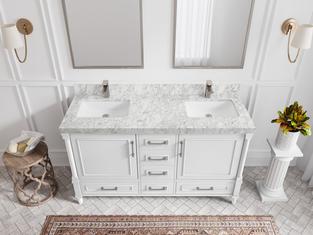 Aberdeen 60 in. W x 22 in. D Double Sink Bathroom Vanity