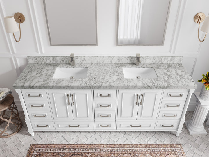 Aberdeen 84 in. W x 22 in. D Double Sink Bathroom Vanity - photo 18