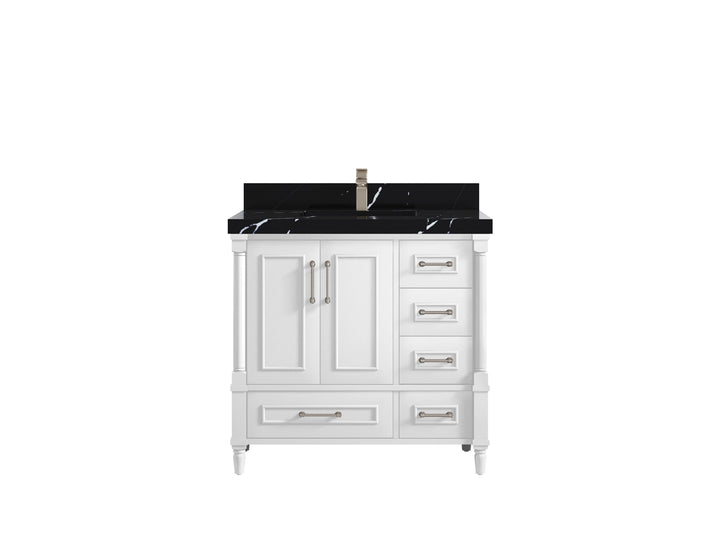 Aberdeen 36 in. W x 22 in. D Center Sink Bathroom Vanity - photo 8