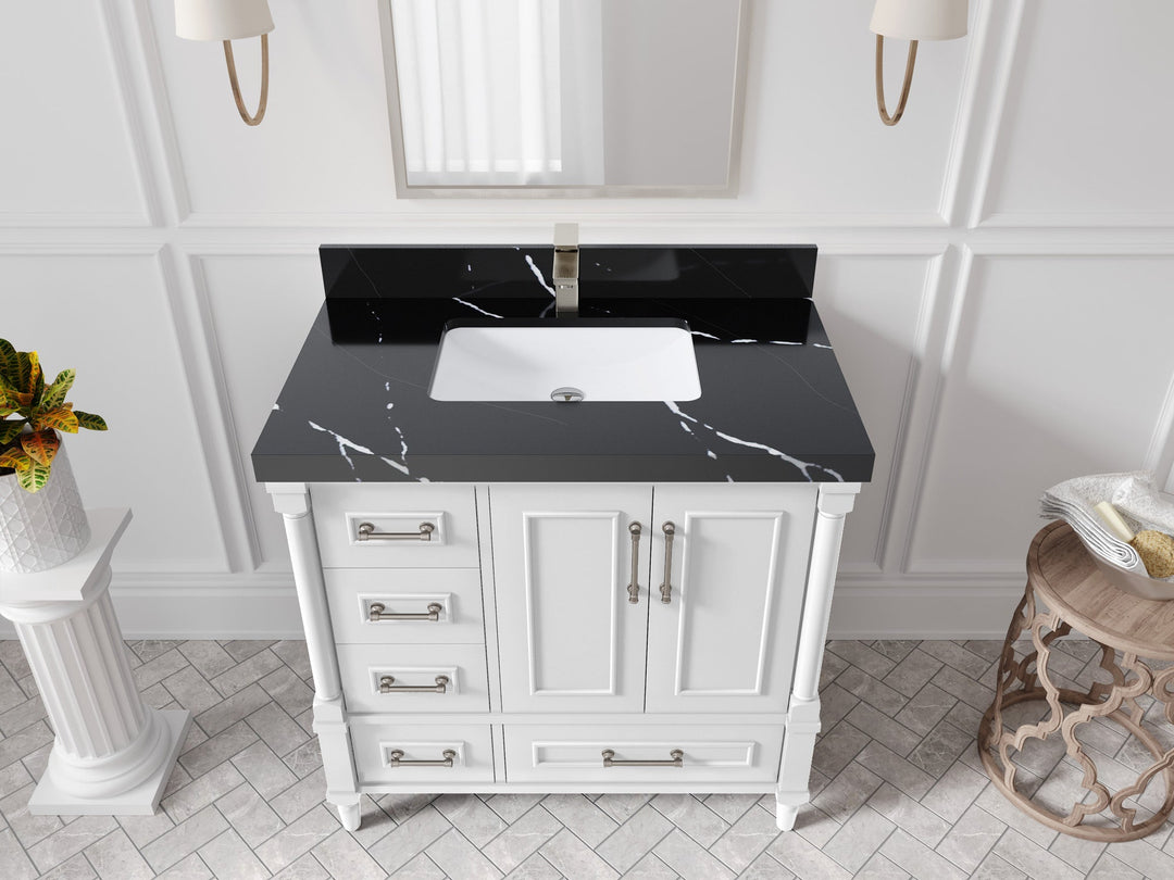 Aberdeen 36 in. W x 22 in. D Center Sink Bathroom vanity