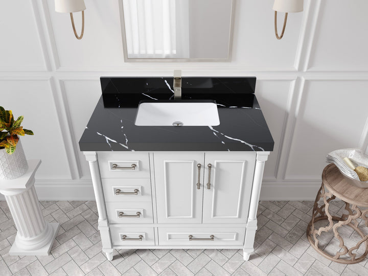 Aberdeen 36 in. W x 22 in. D Center Sink Bathroom vanity - photo 9