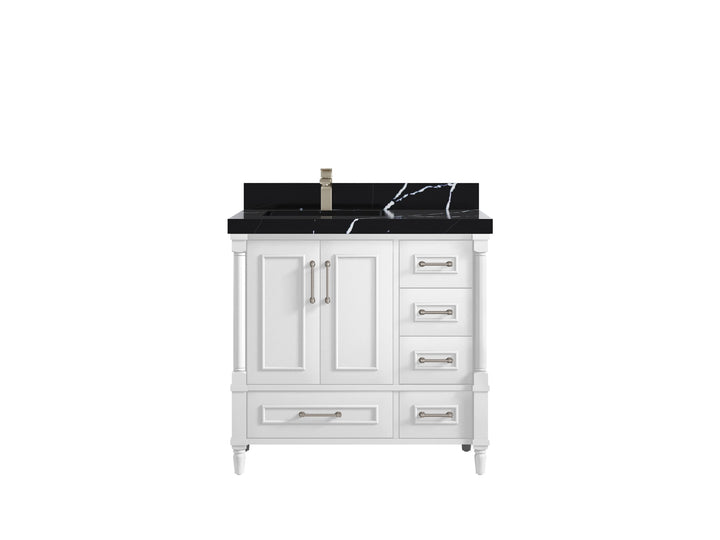 Aberdeen 36 in. W x 22 in. D Left Offset Sink Bathroom Vanity - photo 8