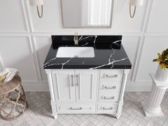 Aberdeen 36 in. W x 22 in. D Left Offset Sink Bathroom Vanity - photo 7