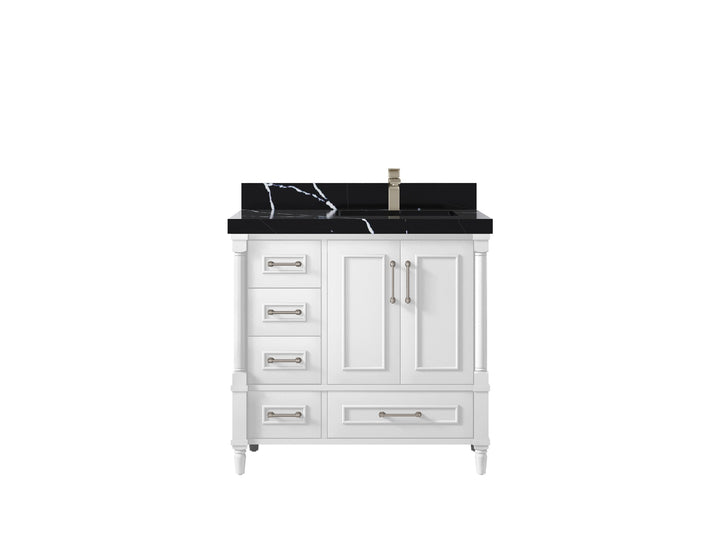 Aberdeen 36 in. W x 22 in. D Right Offset Sink Bathroom Vanity - photo 8