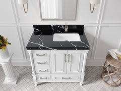 Aberdeen 36 in. W x 22 in. D Right Offset Sink Bathroom Vanity - photo 7