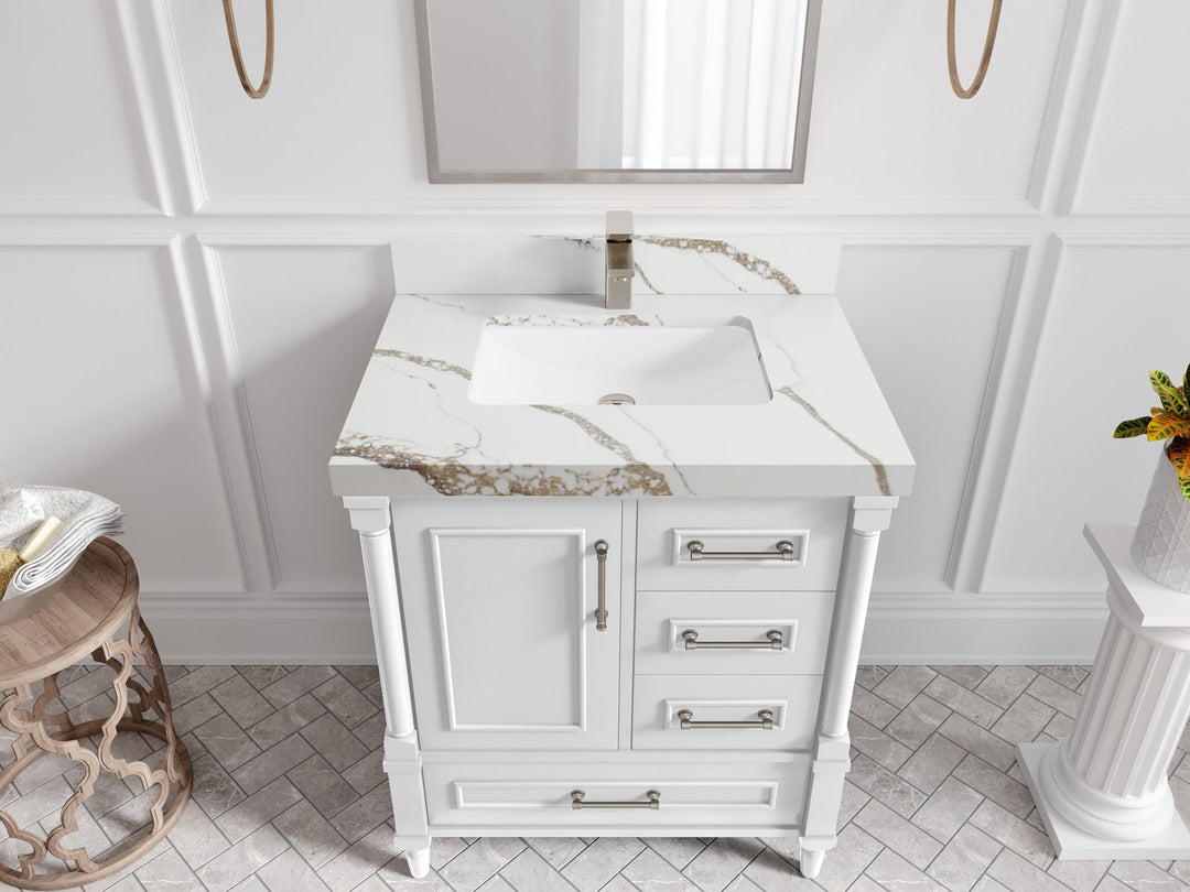 Aberdeen 30 in. W x 22 in. D Single Sink Bathroom Vanity